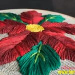 BORDADO NAVIDEÑO CON AGUJA MÁGICA | HAND EMBROIDERY CHRISTMAS PUNCH NEEDLE