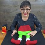 Bolsita navideña Grinch. Yasna Pino . Casa Puchinni. Incluye moldes.