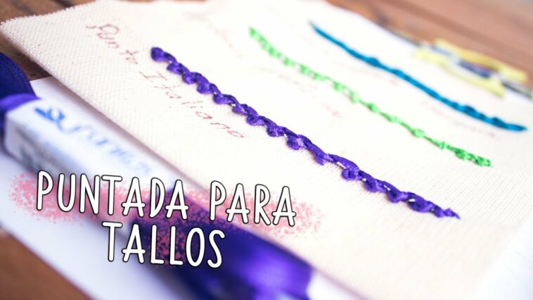 Bordado a mano:PUNTADA PARA TALLOS: PUNTO ITALIANO/STITCH FOR STEMS:ITALIAN STITCH/decorative stitch