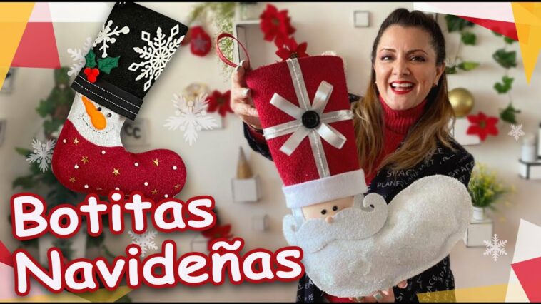 Botitas Navideñas de Santa ??  y Muñeco de Nieve ☃️  :: Chuladas Creativas :: Christmas DIY