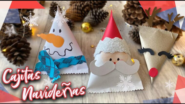 ??   Cajitas Navideñas en forma de Triángulo  ☃️   ?  :: Chuladas Creativas