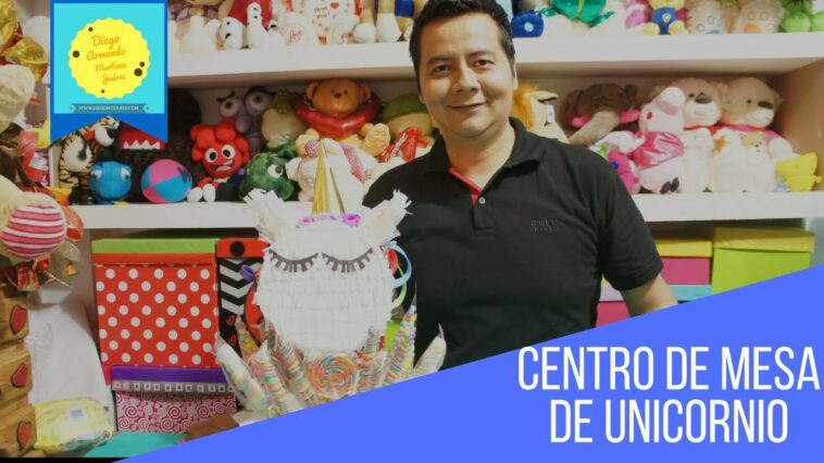 Centro de mesa Unicornio /  Centerpiece unicorn