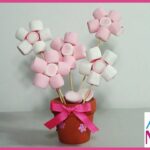 Cómo Hacer FLORES DULCES para MAMÁ con Malvaviscos