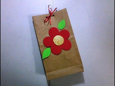 Cómo Hacer un BOLSA DE PAPEL PARA REGALO, FÁCIL