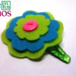 Cómo hacer FLORES EN FIELTRO fácil paso a paso