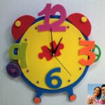 Cómo hacer RELOJ EN FOAMI con Mecanismo - Paso a paso - Foami Clock Step by step