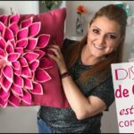 Cómo hacer flores de tela para decorar Cojines ? Pillow Flower Diy