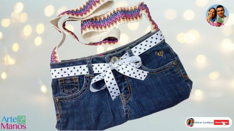 ?Cómo hacer un BOLSO JUVENIL con jeans reutilizable