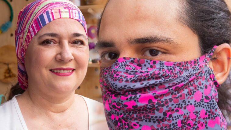 Como hacer un pasamontañas o balaclava o cuello bandana/con tapabocas incorporado/Idea de negocio