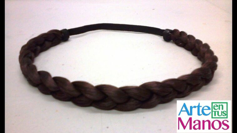 Cómo hacer una BALACA, POSTIZO hecho con PELO SINTÉTICO, paso a paso -  Synthetic hair headband