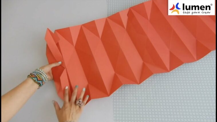 ? ? Cómo hacer una lámpara muy decorativa con Cartulinas, estilo Origami Chuladas Creativas