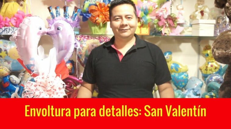 Envoltura con papel china para detalles: San valentín /14 de Febrero