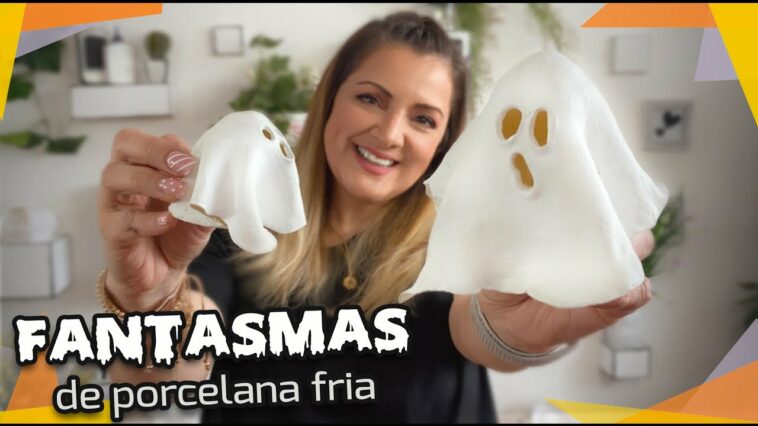 Fantasmitas farolitos ? ?️  con Porcelana fría casera