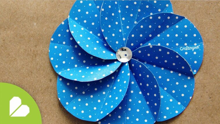 Flor Espiral · Scrapbook Flower