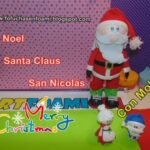 Fofucho Papá Noel, Santa Claus, San Nicolás,Adorno Navideño con Moldes