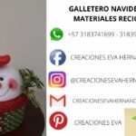 Galletero Navideño Nieve MOLDE GRATIS