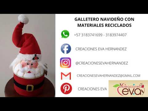 Galletero Navideño Noel MOLDE GRATIS