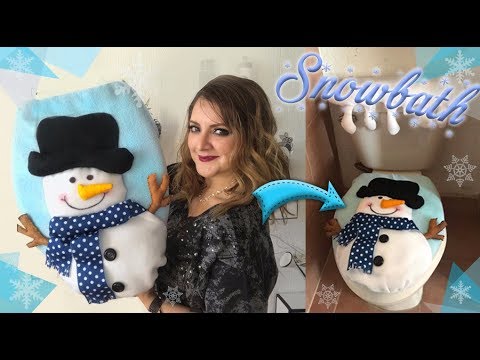 Juego de Baño Muñeco de Nieve ⛄️ Chuladas Creativas Christmas