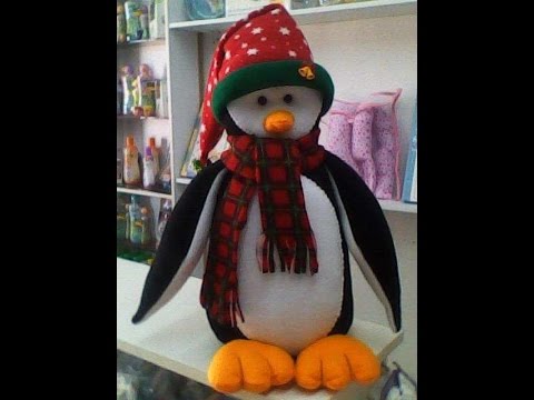 MOLDES GUÍA para realizar un PINGÜINO NAVIDEÑO