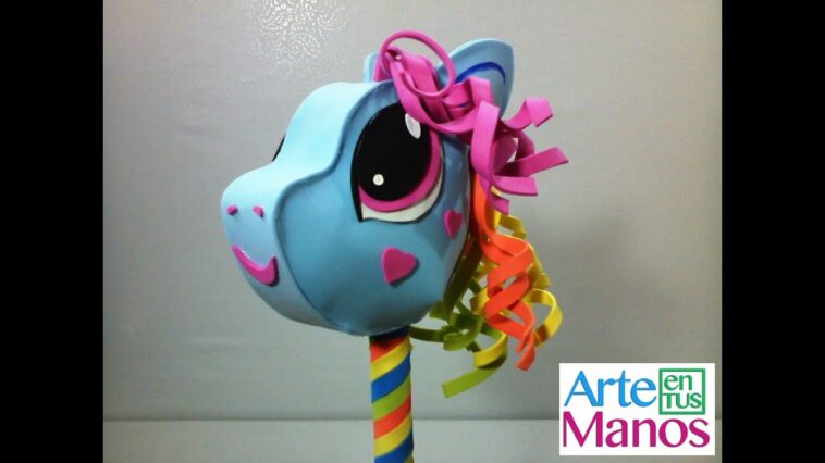 MY LITTLE PONY en Foami o Goma eva paso a paso, CABALLITO DE MADERA