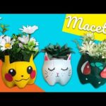 Macetas con Botellas de Plástico ?Pokemon y Bulbasaur ♻️Recicla Chuladas Creativas