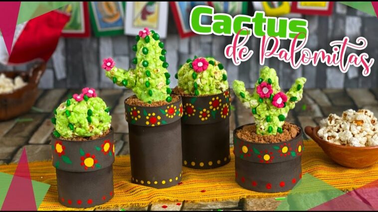 Macetas estilo Mexicano reutilizando latas ?  y Palomitas Cactus ? ? deliciosas #PopCorn