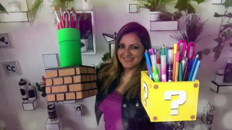 Mario Bros DIY Back to School ? ✂ Lapicera Retro Chuladas Creativas