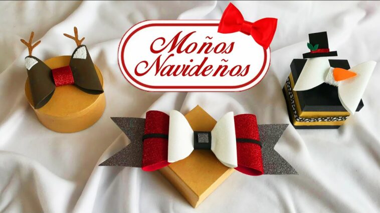 Moños Navideños ? Christmas bows ⛄️ Chuladas Creativas Navidad DIY❄️