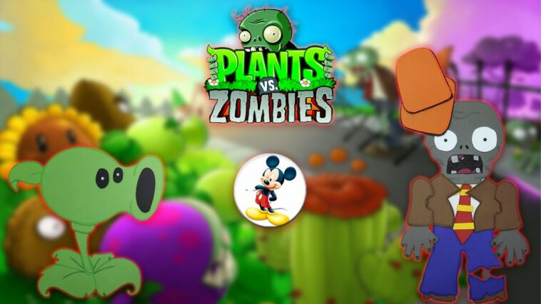 PLANTAS VS ZOMBIE EN FOAMI O GOMA EVA - MOLDES GRATIS