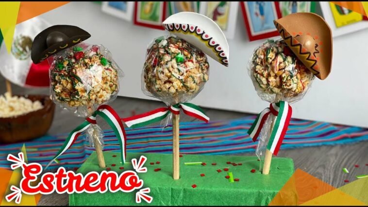 ?? Paletas de palomitas Tricolor ? Una receta deliciosa