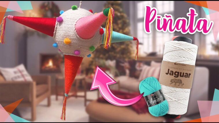 Piñata Navideña? con estambres SIN TEJER :: Chuladas Creativas