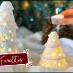 ?Pinos Faroles Navideños ⛄?hechos con Pasta Moldeable ? ChuladasCreativas