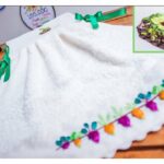 Porta toalla de cocina, facil de hacer/diy kitchen hand towel