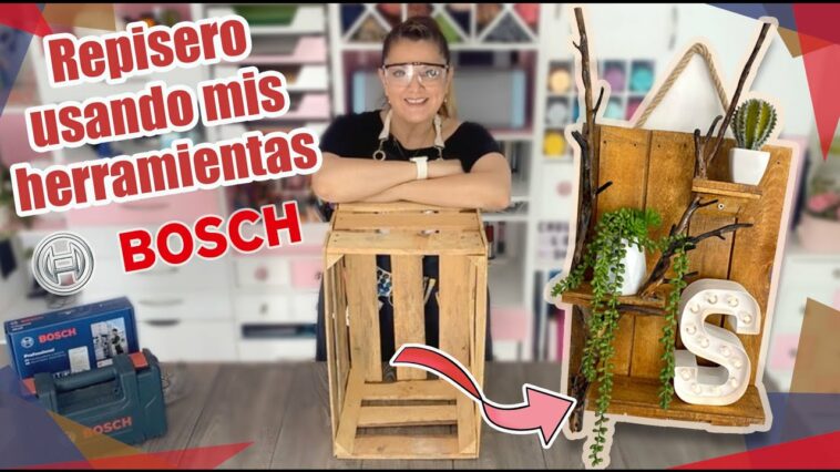 ? Repisa reutilizando un huacal ♻️ :: BOSCH :: Chuladas Creativas