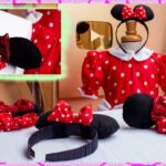 TIARA o DIADEMA y SCRUNCHIE Minnie Mouse/Idea de NEGOCIO