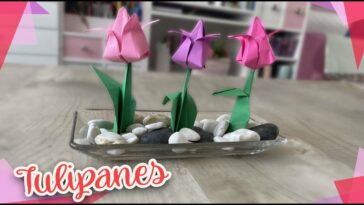 Tulipanes de Origami :: Flores