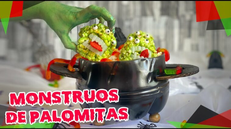 ??‍♀️Caldero de monstruos de Palomitas ?? :: Halloween DIY :: Popcorn monsters :: Chuladas Creativas