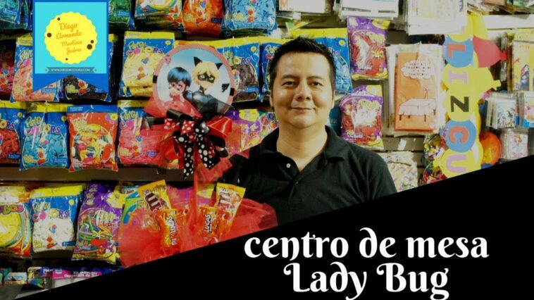 ¿Cómo hacer centro de mesa Lady bug? Fácil y rápido / Centerpiece