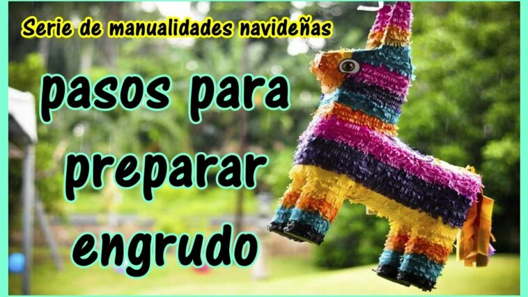 ¿Cómo preparar engrudo para piñatas? / Serie de manualidades navideñas