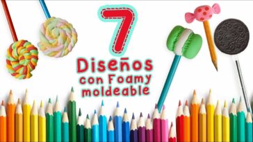 7 Diseños para decorar tus Lápices y colores con Foamy Moldeable :: Chuladas Creativas