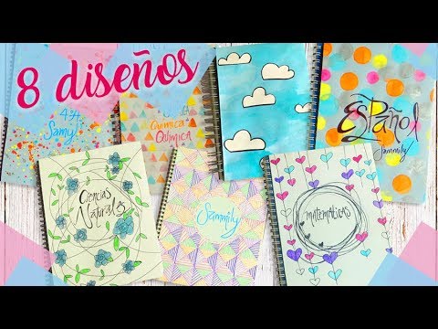 8 diseños muy coloridos para forrar tus cuadernos :: Back to School DIY