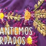 Aprende Bordado a mano con cintas paso a paso :Flores con Puntada pistilo