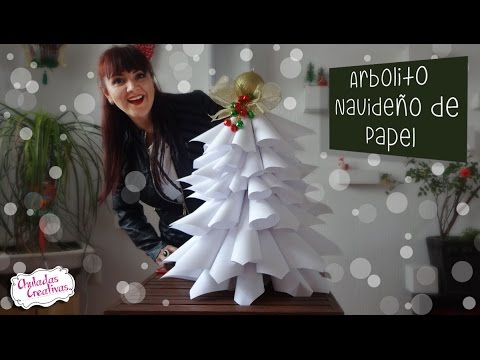 Arbol Navideñocon Hojas Blancas :: Chuladas Creativas