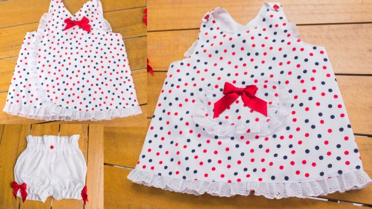 Asoleador o vestido cruzado para Niñas de 0 meses a 2 años/ Patrones gratis!