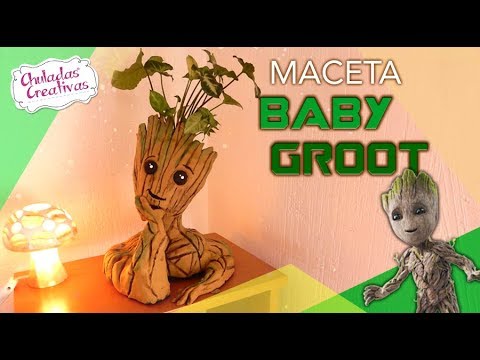 Baby Groot Maceta :: Guardianes de la Galaxia DIY Chuladas Creativas