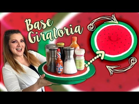 Base Giratoria para el centro de la mesa con diseño deSandía :: Chuladas Creativa Watermelon diy