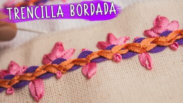 Bordado a mano: BORDADO CON TRENCILLA /Hand embroidery:  rick rack basics stitches