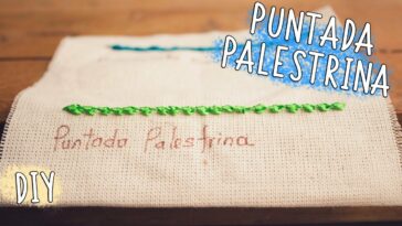 Bordado a mano: Puntada Palestrina*paso a paso*Palestrina stitch diy