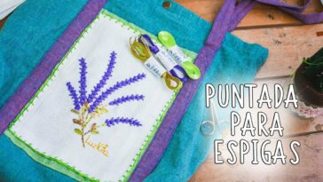 Bordado a mano: Puntadas decorativas faciles #2/Easy Hand embroidered decorativas stitches/ESPIGAS