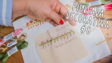 Bordado a mano: puntada decorativa #8 /fáciles de hacer(Easy handmade embroidery) DIY